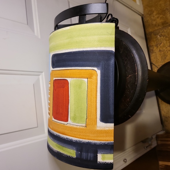 Anna Wong Signed Viver de Arte Hand Painted Water Color Table Lamp Vintage - Picture 14 of 16